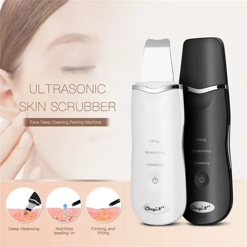 Ultrasonic Skin Scrubber  + Skin Rejuvenation Nano Face Mist Steamer Wrinkles Busted